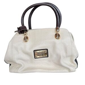 Valentina Cream and Black Satchel